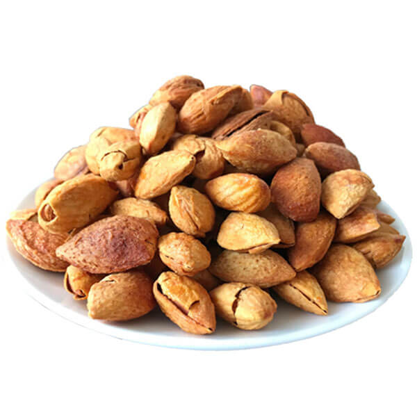 Đĩa hạt hạnh nhân nguyên vỏ rang bơ