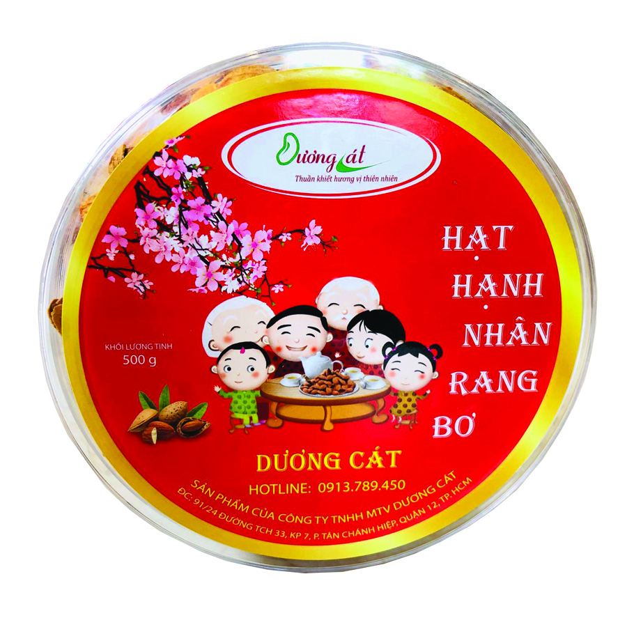 HỘP HẠNH NHÂN RANG BƠ TRÒN 420GR 2 Hạt hạnh nhân nguyên vỏ rang bơ