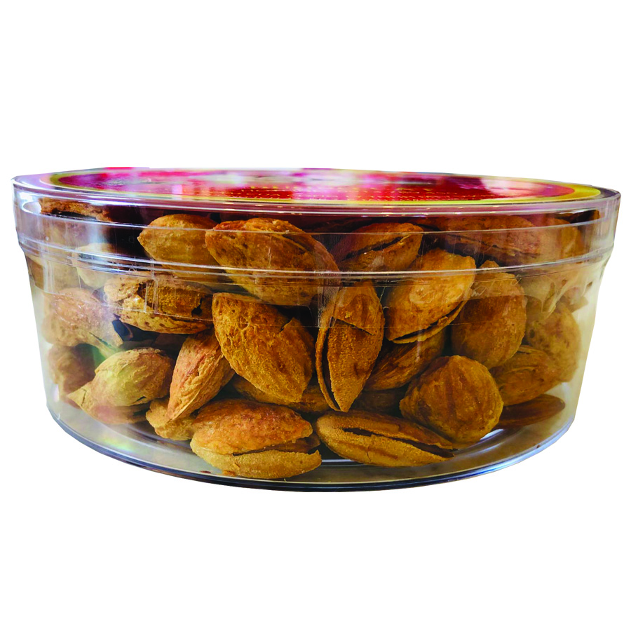 HỘP HẠNH NHÂN RANG BƠ TRÒN 420GR 3 Hạt hạnh nhân nguyên vỏ rang bơ trong túi zip