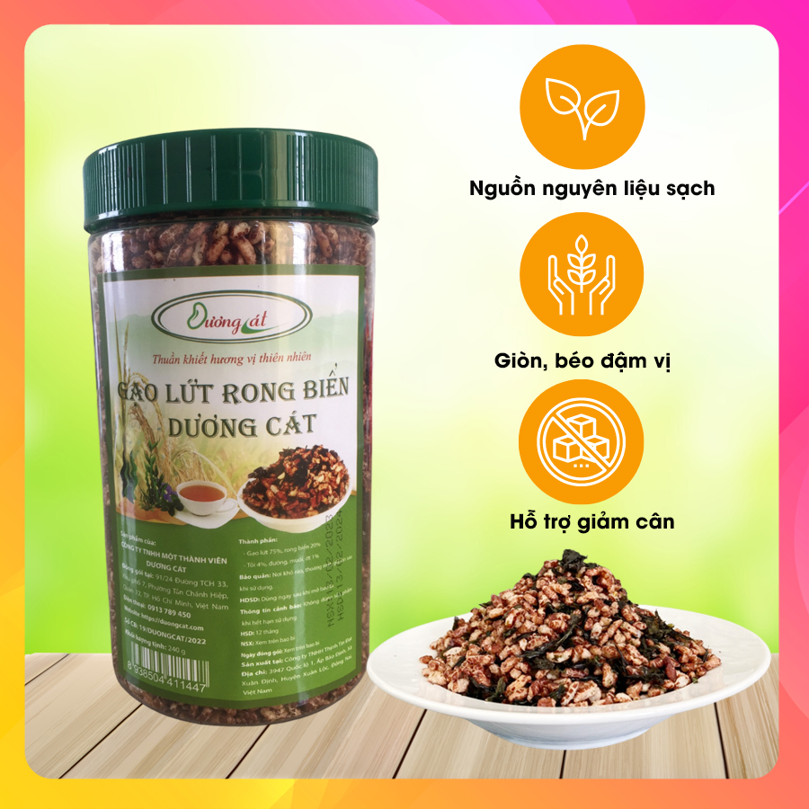 GẠO LỨT RONG BIỂN 300gr 4 Shopee Gao Lut Rong Bien
