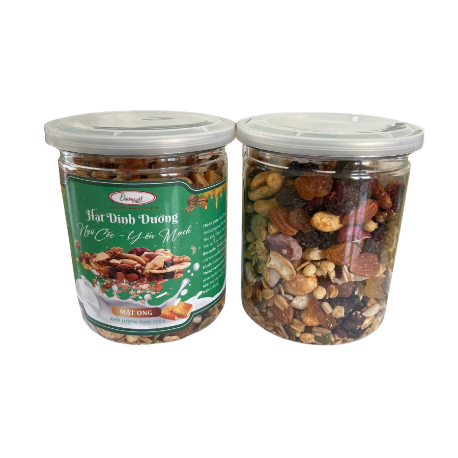 Granola Ngũ Cốc Yến Mạch Vị Mật Ong Hũ 250g 2 Tach nen 900x900 8