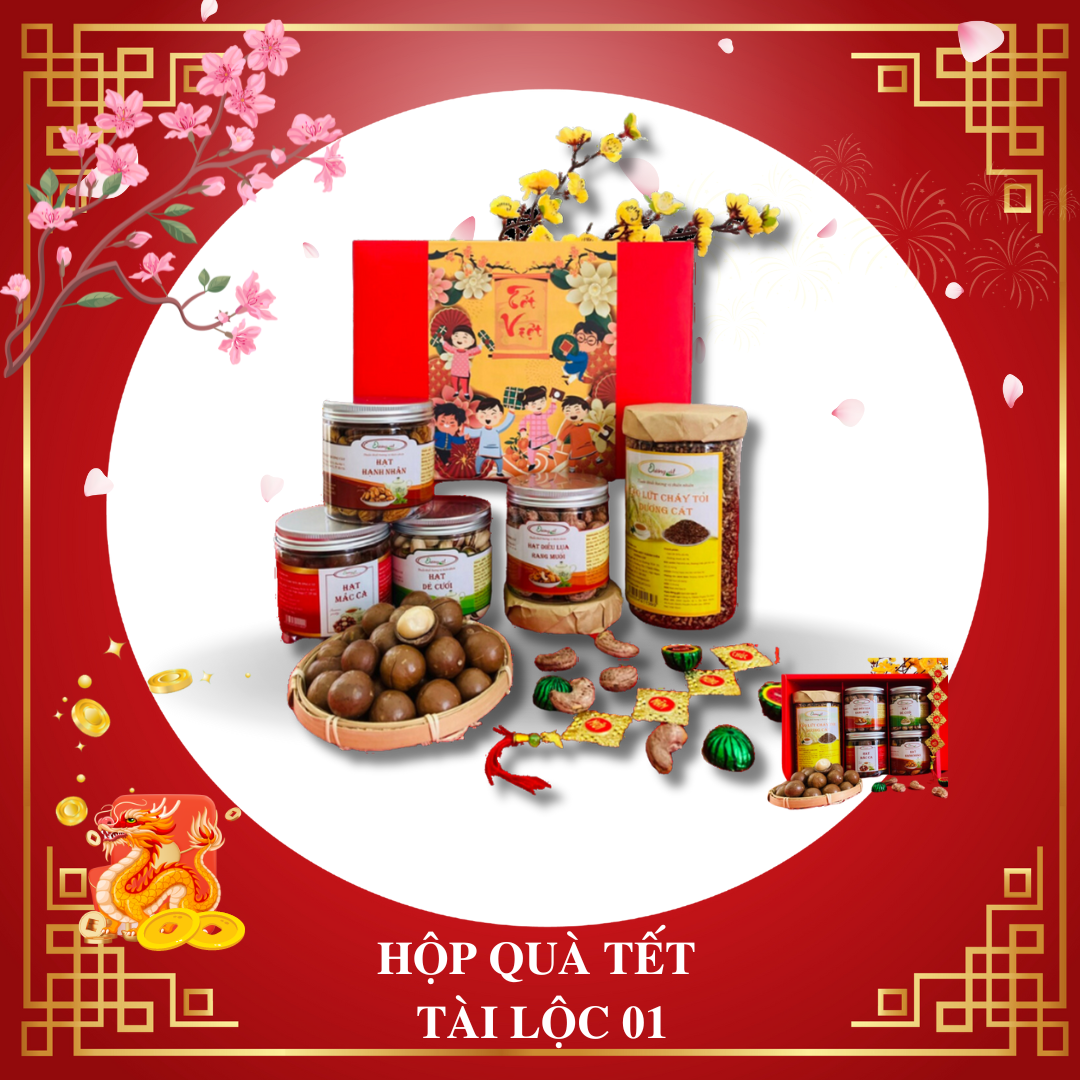HỘP HẠT DINH DƯỠNG QUÀ TẶNG TÀI LỘC 01 2 Tet Tai Loc 01