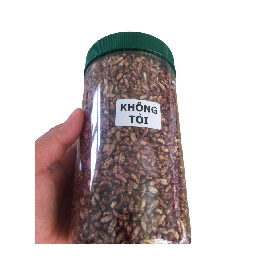 Gạo lứt rang không tỏi 300g (mặt sau)
